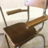 Vintage design industrieel Tubax kindertafeltje met stoel nr 186